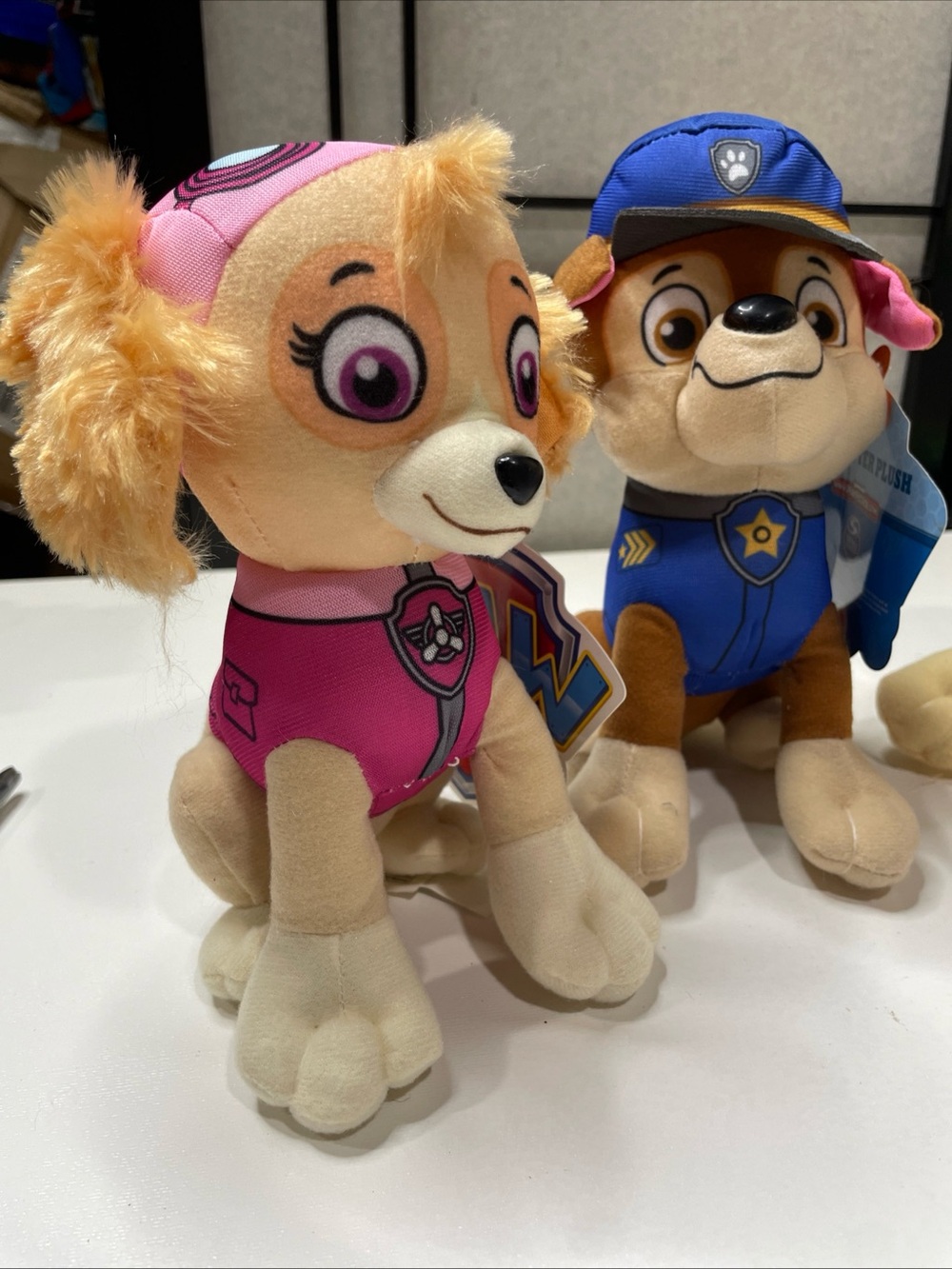 PAW PATROL Plush Lot of 4 Chase Skye Marshall Rubble 8" 9" Spin Master NWT